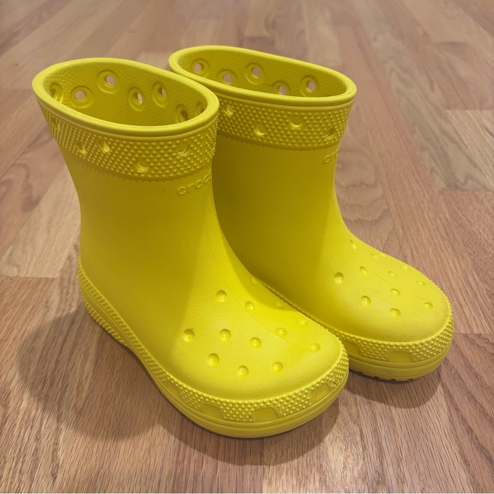 Crocs Kids Yellow Rain Boots | C12 | NEW